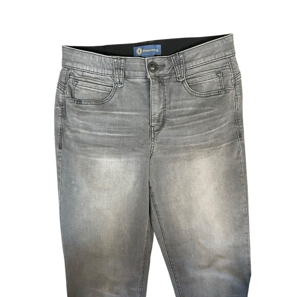 Democracy “Ab-solution” Women's Sz 10 Gray Denim Booty Lift Straight Leg Jeans - Picture 5 of 14
